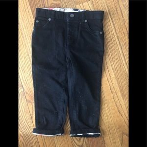 NWT Burberry toddler black jeans